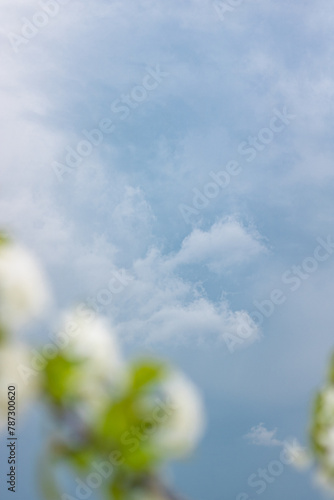 sky and clouds. spring sky before a thunderstorm. cloudy sky before rain. dark storm clouds in spring