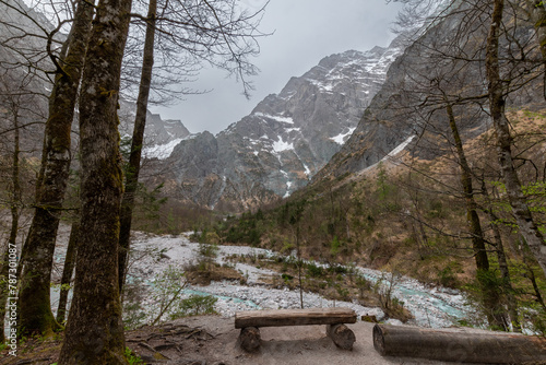 Landscape at Eisgraben Near the Eiskapelle at Lake Königssee photo