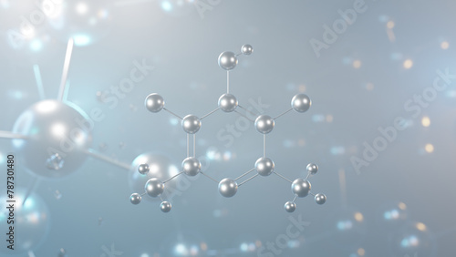 clopidol molecular structure, 3d model molecule, coccidiostat, structural chemical formula view from a microscope photo