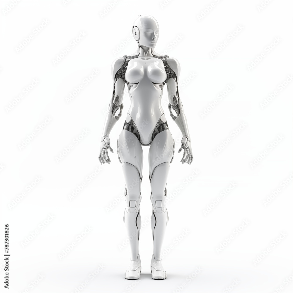 robot body, hyper realistic, unreal engine. modeled after a woman body. white background high fashion. robot body, hyper realistic, unreal engine. modeled after a woman body. white background high fashion.