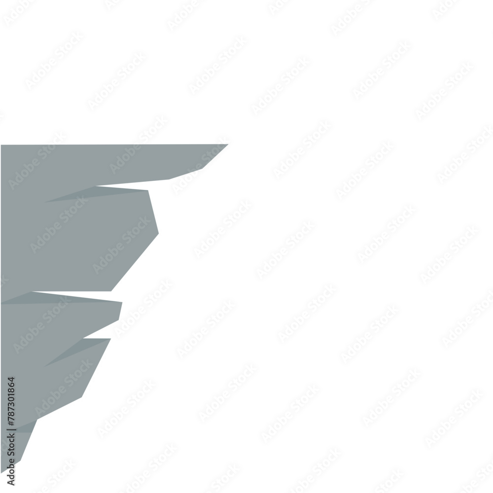 Rock Cliff Illustration  Rock Cliff Illustration