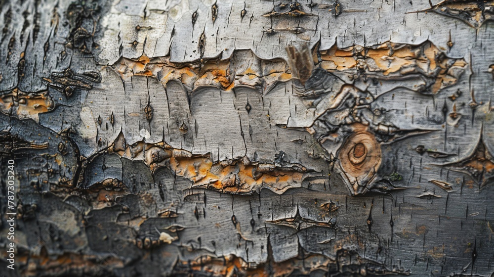 The texture of a birch tree bark The texture of a birch tree bark