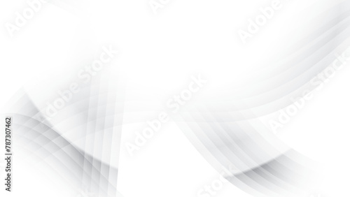 Abstract  white and gray color, modern design stripes background with geometric shape. Vector illustration.