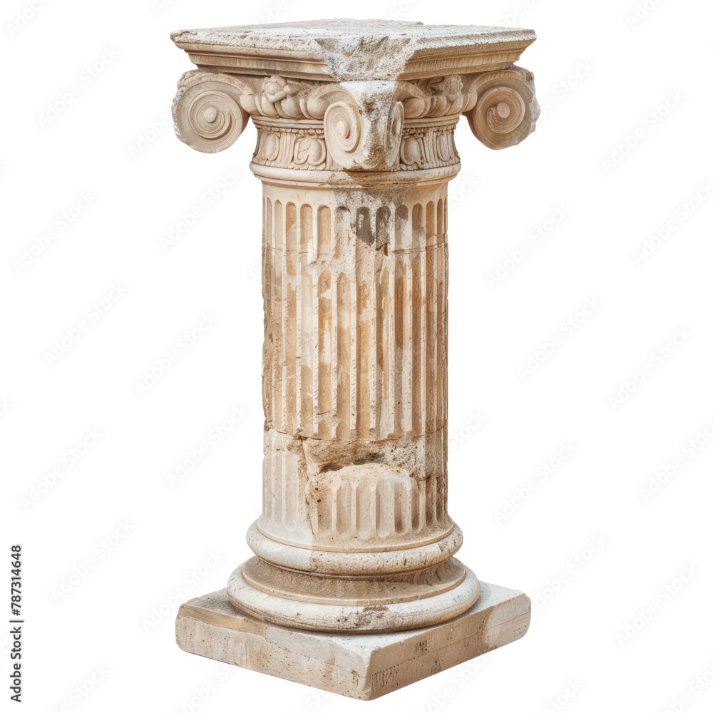 Roman Column (Doric, Ionic, Corinthian) of Roman Art isolated on transparent png. Roman Column (Doric, Ionic, Corinthian) of Roman Art isolated on transparent png.