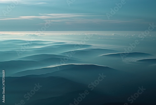 blue-toned image of a landscape © beatriz