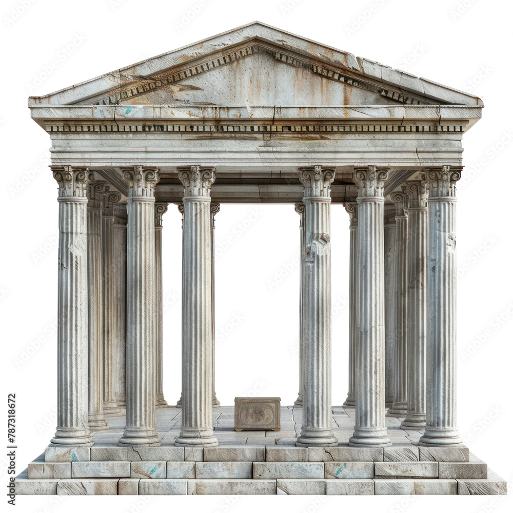 Roman Temple of Roman Art isolated on transparent png. Roman Temple of Roman Art isolated on transparent png.
