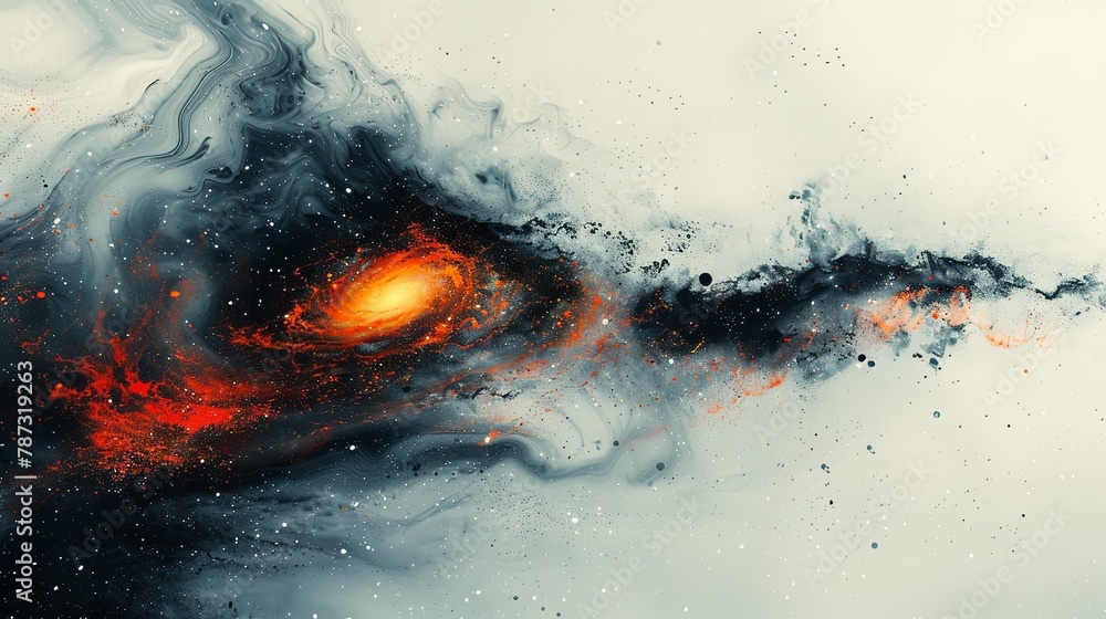 A tranquil space scene with a vivid stars set against a nebulous backdrop. A tranquil space scene with a vivid stars set against a nebulous backdrop.