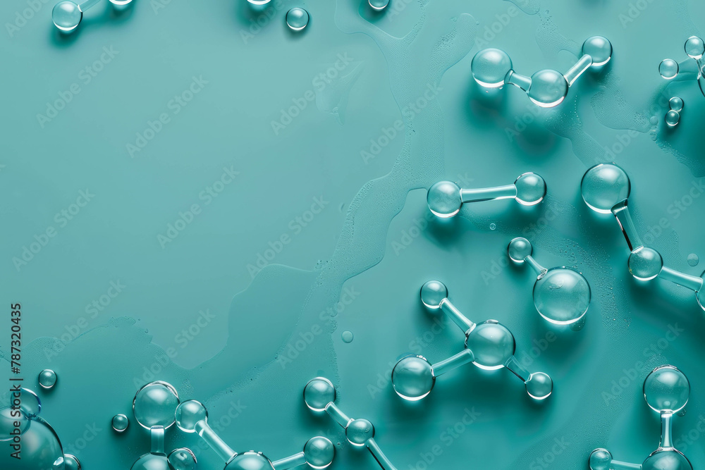 Explore the elegance of a minimalist biochemistry Zoom background in
