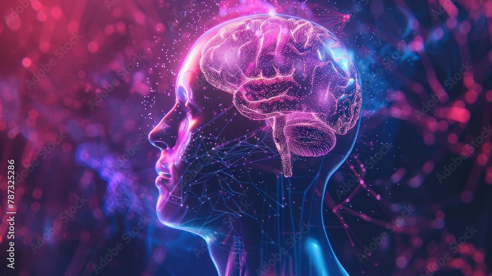 Mental and physical healthcare concept, convergence of mental, Ai generated for ads Mental and physical healthcare concept, convergence of mental, Ai generated for ads