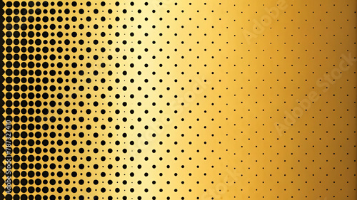 Golden Halftone Dots Pattern Texture