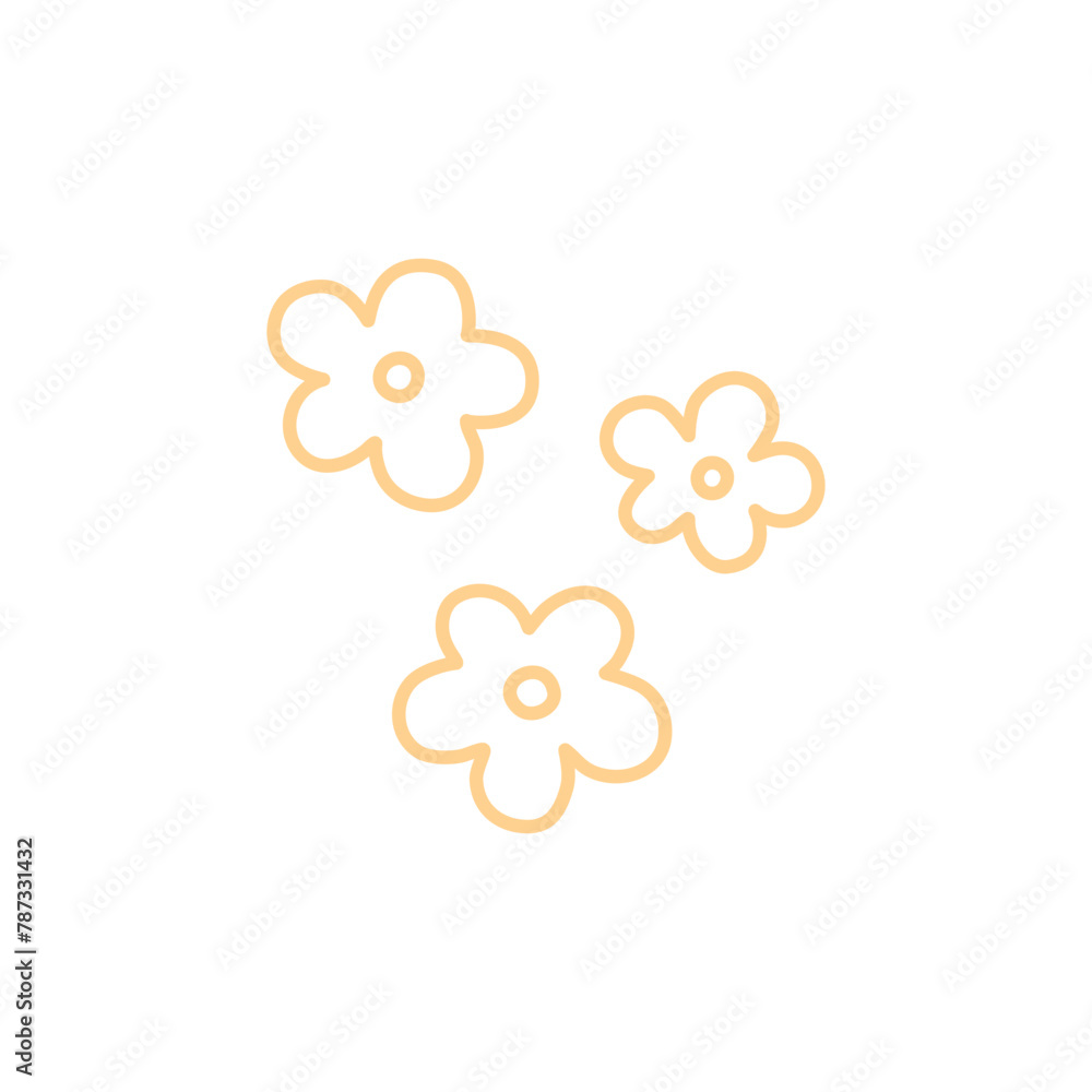 Cute Hand Drawn Doodle Flower