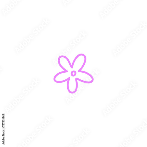 Cute Hand Drawn Doodle Flower