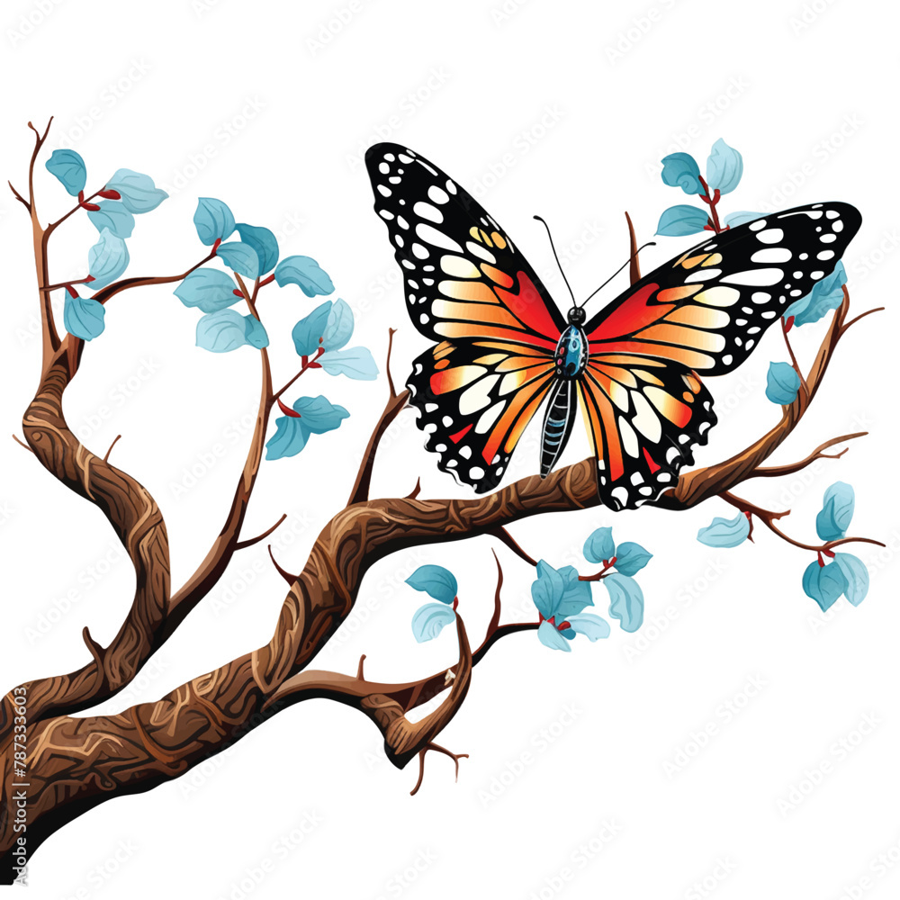 Morpho aurora red butterfly wallpaper clipper butterfly butterfly ...