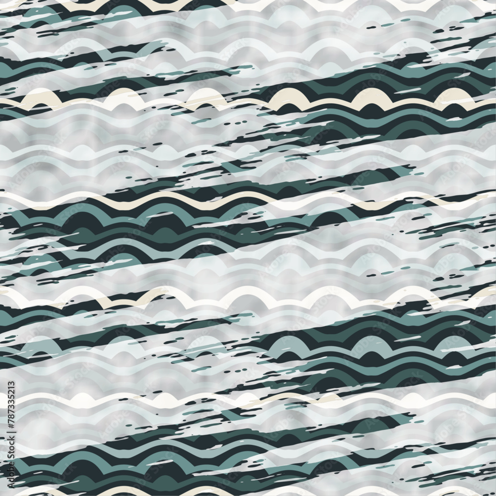 Grunge Washed Out Wave Pattern Grunge Washed Out Wave Pattern