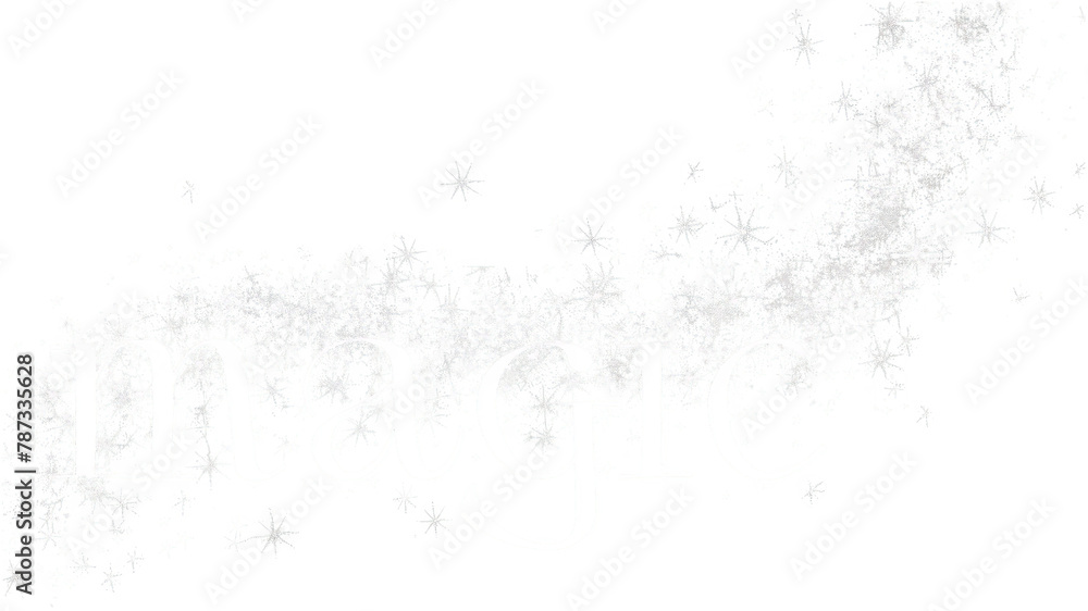 Fototapeta premium a black and white photo with the word magic written in the middle. transparent background png