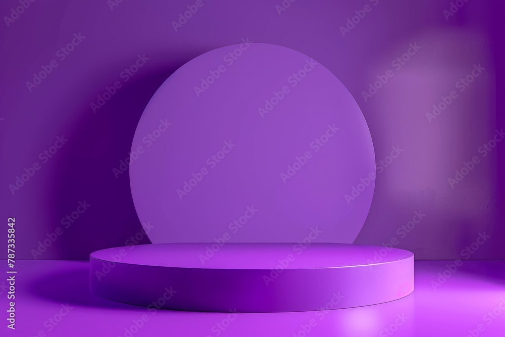 Round Object on Purple Surface Round Object on Purple Surface