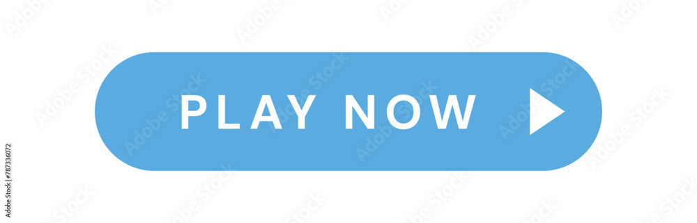 play now button isolated on white background play now button isolated on white background