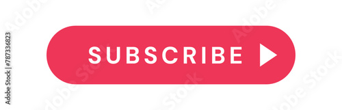 subscribe button isolated on a white background