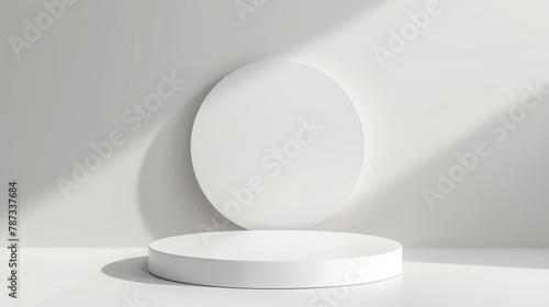 White Round Object on White Surface