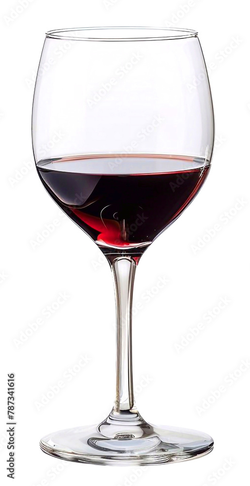 red wine glass, dicut, PNG file, isolated on background.