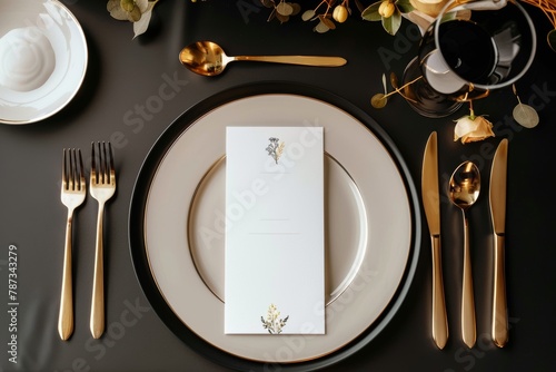 Elegant table setting awaits romantic fine dining experience at luxury venue