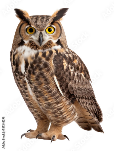 PNG Great horned owl animal bird beak.  photo