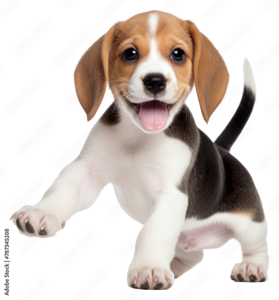 PNG Happy smiling dancing beagle puppy animal mammal hound.