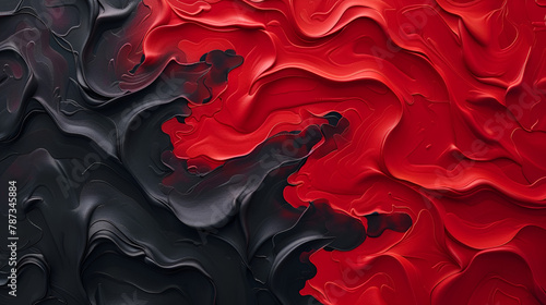 red black abstract background, generative Ai