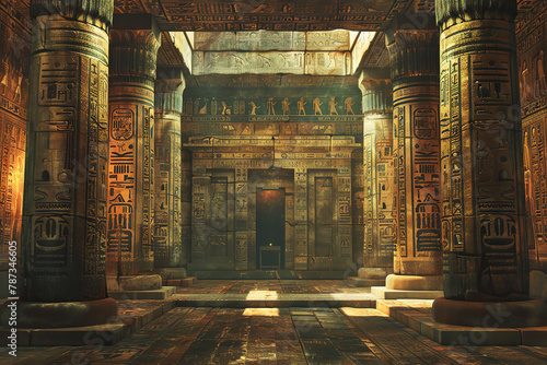 Wallpaper Mural interior of an Egyptian temple Torontodigital.ca