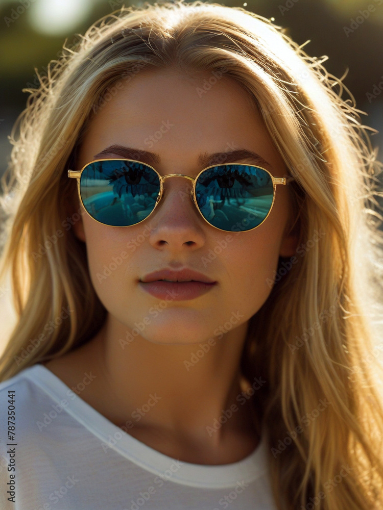Long straight blonde hair girl wearing sunglasses outdoors
Long straight blonde hair girl wearing sunglasses outdoors
