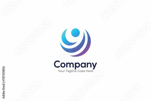 Innovative Abstract Logo for a Modern Technology Business Company