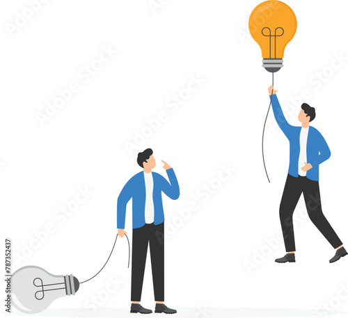 Businessmans created different ideas but only one is having success

