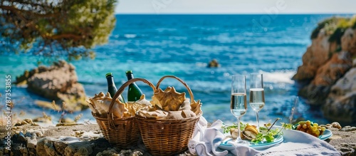 Thoughtful touches like welcome baskets with local delicacies for an authentic Spanish seaside experience. 