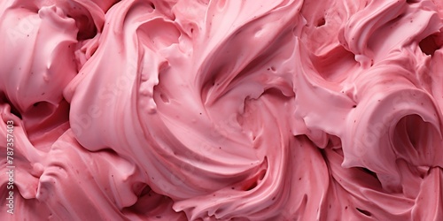 Teaberry ice cream texture background photo
