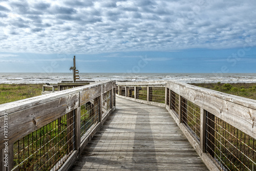 The pier at the Sea Rim State Park in Port Arthur, Texas
