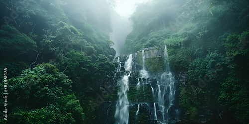  Majestic Coban Sewu Waterfall  A View from Below  photo