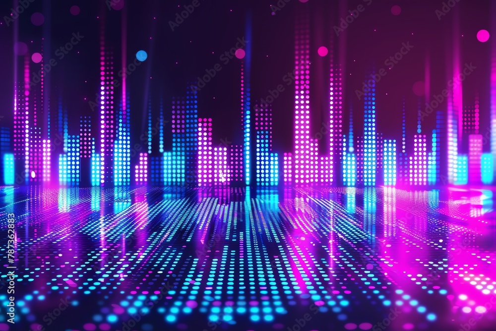Synthwave city. Synthwave city.