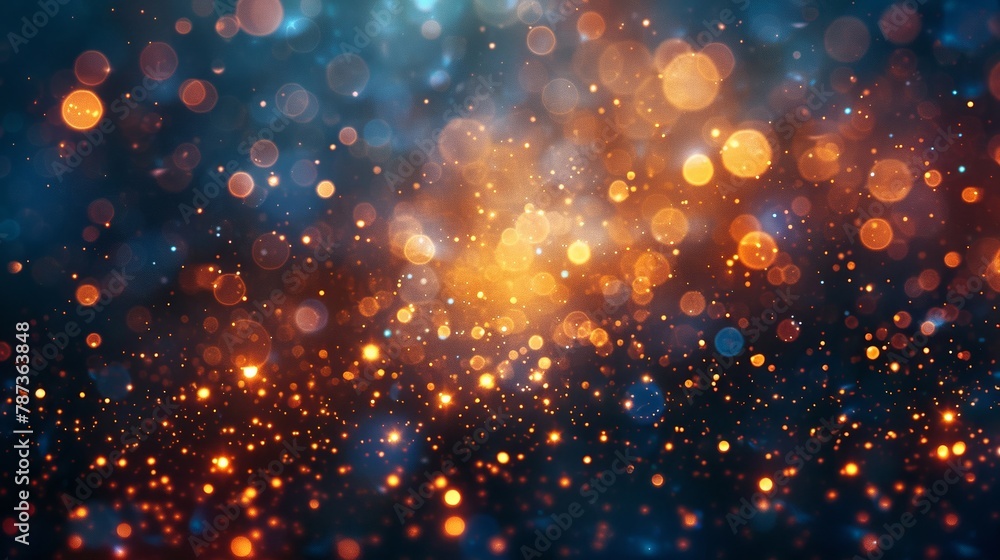 Obraz premium Soft bokeh lights in the background showcasing a blurred effect.