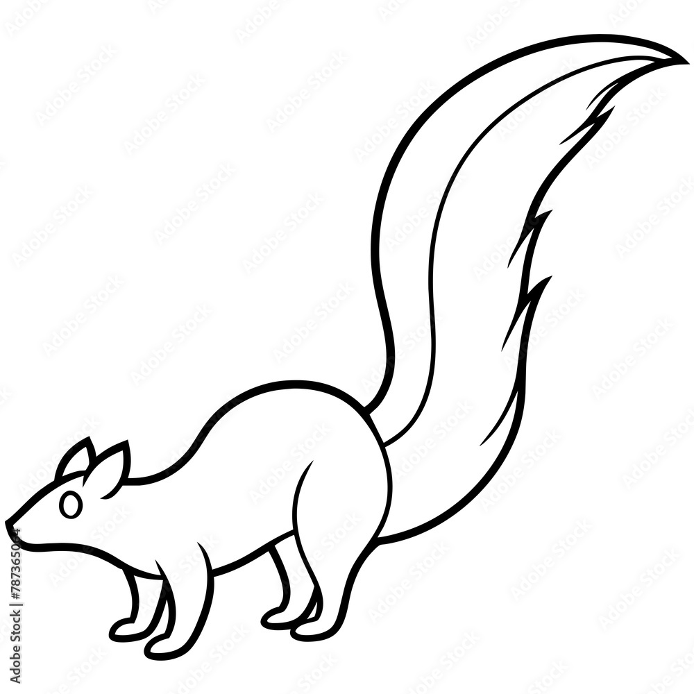 Fototapeta premium illustration of a squirrel