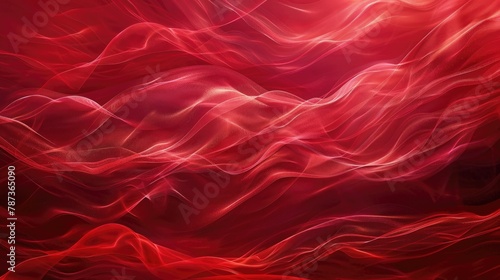 Flow of Red Waves in the Background