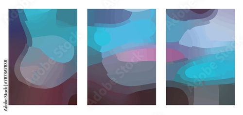 Background with abstract geometric spots and a place for text.