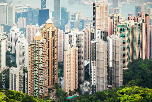 Photography Hong Kong skyline from Victoria Peak