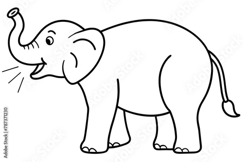  the-elephant-is-screaming vector illustration