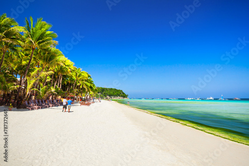Photography White sand beach Boracay island, Philippines