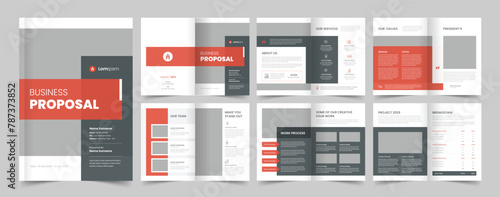 Project Proposal Layout, Business Proposal Design, Proposal Template 