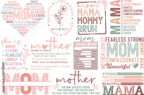 Mother's Day SVG Design Bundle © MD