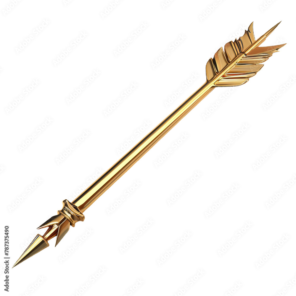 golden isolated 3d dart or arrow golden isolated 3d dart or arrow