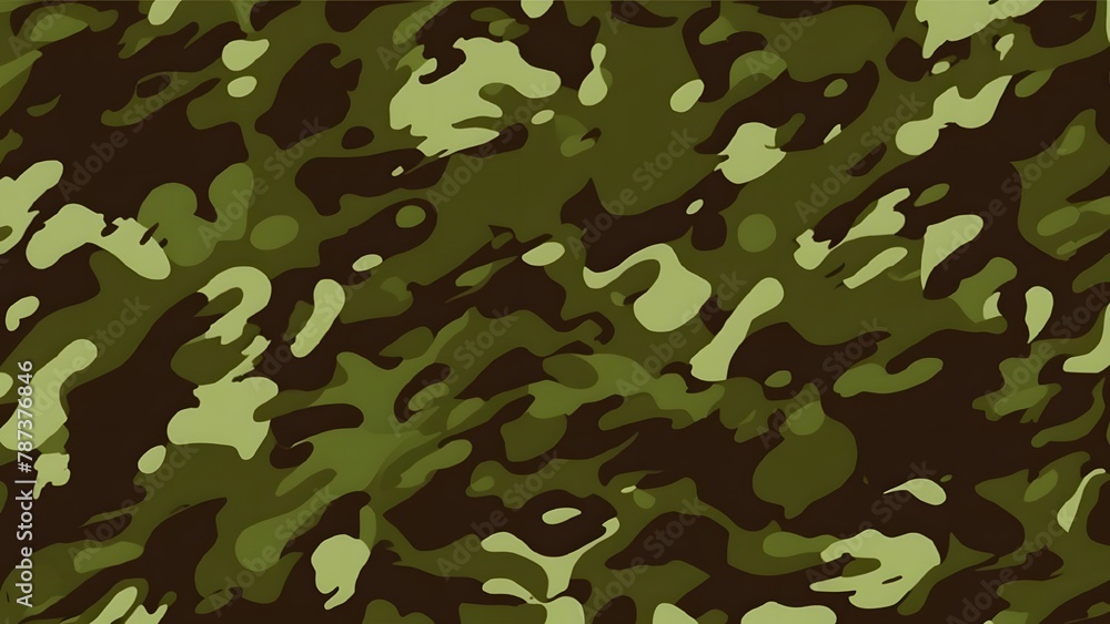 Fototapeta premium Army camouflage pattern green texture military background, forest print