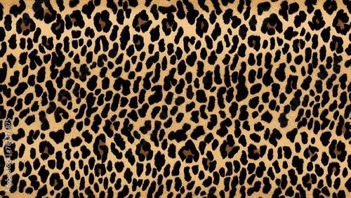 leopard fur real texture hairy background © Oksana