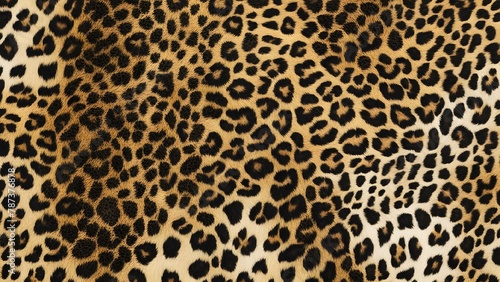 leopard fur real texture hairy background photo